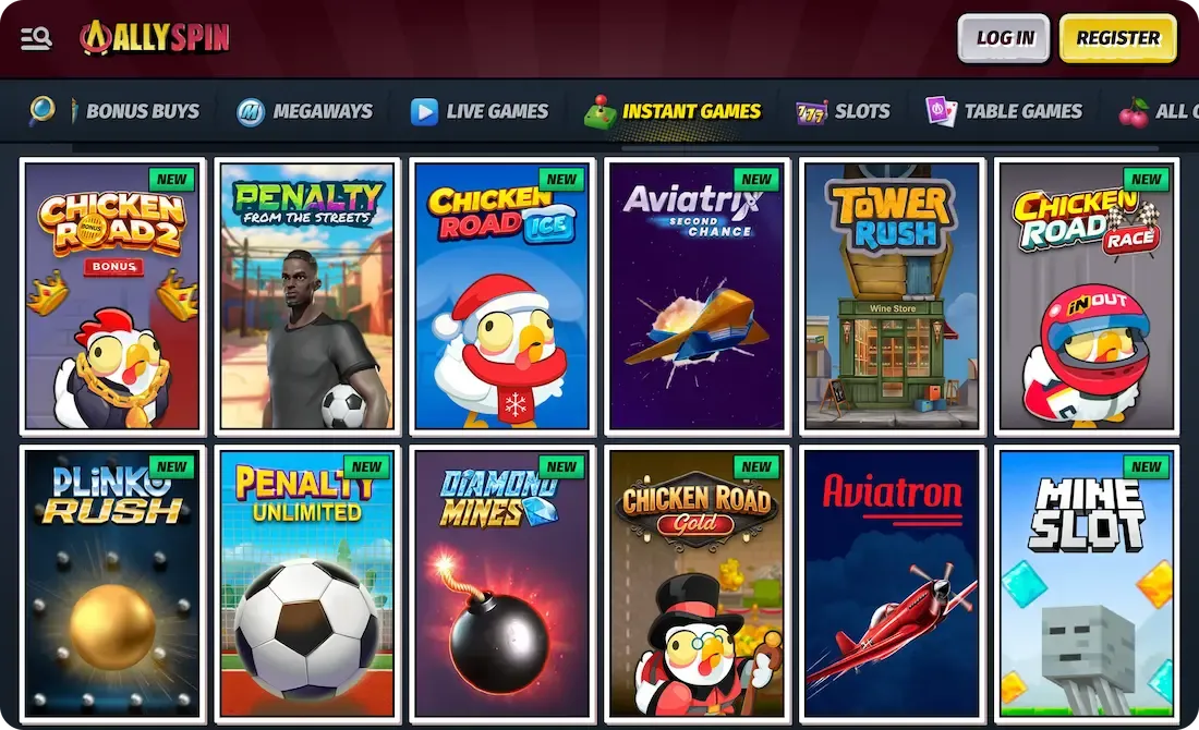 allyspin casino instant games
