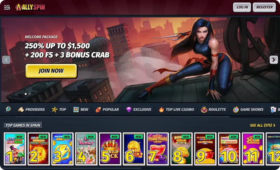 allyspin casino site